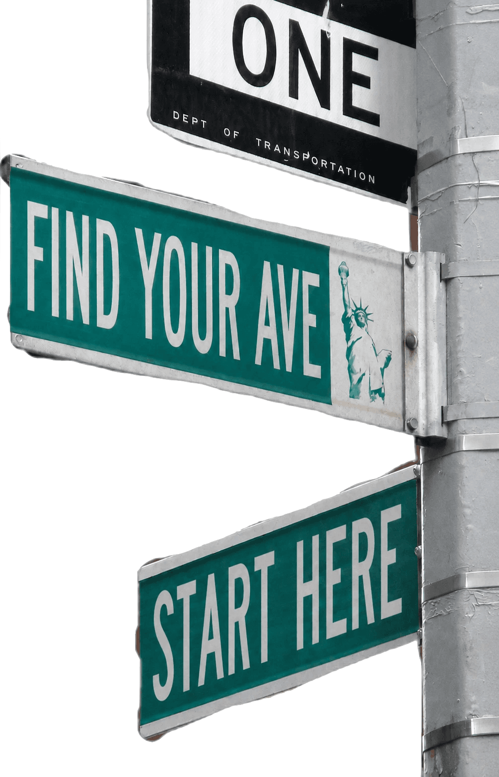 Find Your Ave street sign